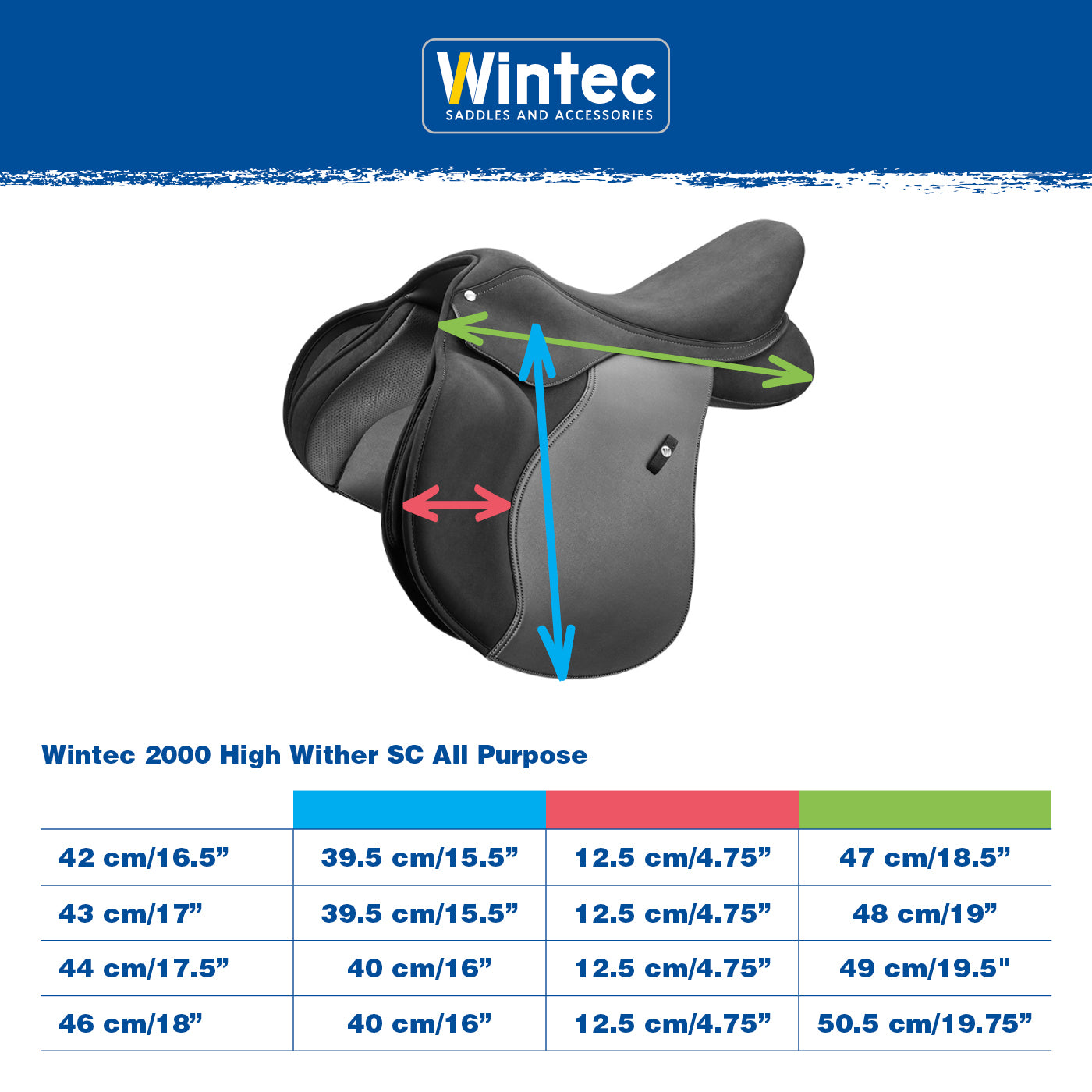 Wintec 2000 High Wither SC All Purpose – Wintec Saddles